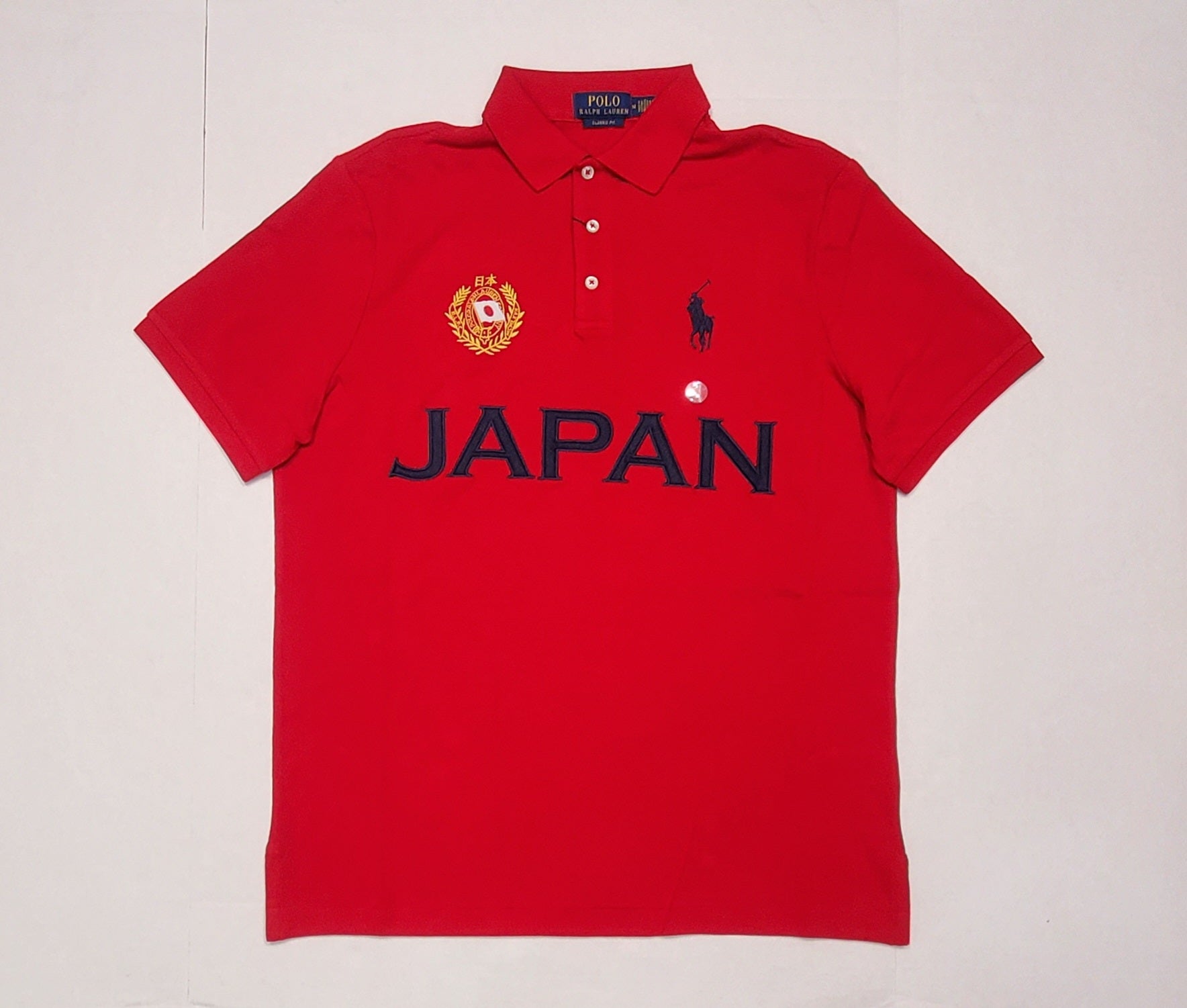 Nwt Polo Ralph Lauren Red Japan # 26 Big Pony Classic Fit Polo