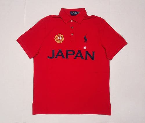 Nwt Polo Ralph Lauren Red Japan  # 26 Big Pony Classic Fit Polo - Unique Style