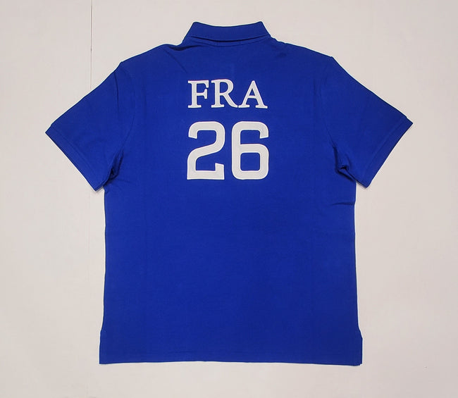 Nwt Polo Ralph Lauren Royal Blue France # 26 Big Pony Classic Fit Polo - Unique Style