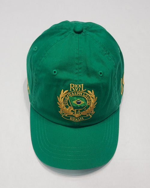 Nwt Polo Ralph Lauren Green Brasil Adjustable Strap Back Hat - Unique Style