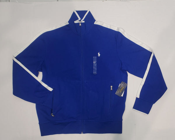 Nwt Polo Ralph Lauren Royal Blue /White With White Small Pony Track Jacket - Unique Style