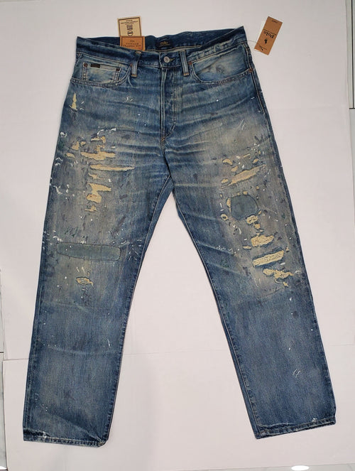 Nwt Polo Ralph Lauren Distressed Vintage Classic Fit Jean - Unique Style