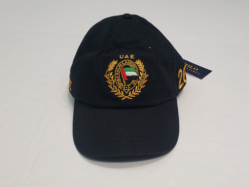 Nwt Polo Ralph Lauren Black UAE #26 Adjustable Strap Back Hat - Unique Style