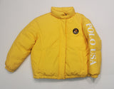 Nwt Polo Ralph Lauren Women's Yellow Polo USA Cookie Down Jacket - Unique Style