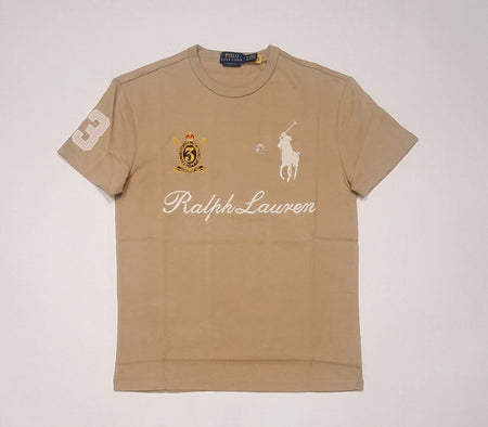 Nwt Polo Ralph Lauren Khaki R.L Classic Fit Tee