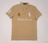 Nwt Polo Ralph Lauren Khaki Big Pony Crest #3 Classic Fit Polo