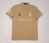 Nwt Polo Ralph Lauren Khaki Big Pony Crest #3 Classic Fit Polo