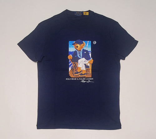 Nwt Polo Ralph Lauren Navy Yacht Club Teddy Bear Classic Fit Tee