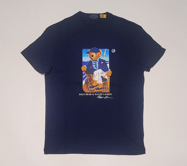 Nwt Polo Ralph Lauren Navy Yacht Club Teddy Bear Classic Fit Tee