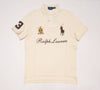 Nwt Polo Ralph Lauren Beige Big Pony Crest #3 Classic Fit Polo