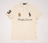 Nwt Polo Ralph Lauren Beige Big Pony Crest #3 Classic Fit Polo