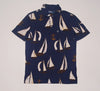 Nwt Polo Ralph Lauren Navy Allover Sailboat Print Polo