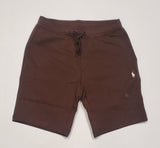 Nwt Polo Ralph Lauren Brown With White Small Pony Double Knit Shorts