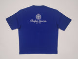 Nwt Polo Ralph Lauren Royal Blue  Crest New York Embroidered  Classic Fit Tee