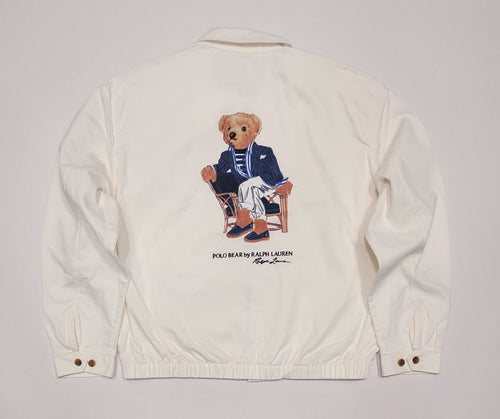 Nwt Polo Ralph Lauren Polo Bear Big Oversize Zip Up Jacket