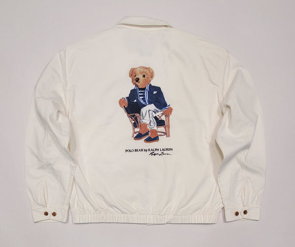 Nwt Polo Ralph Lauren Polo Bear Big Oversize Zip Up Jacket