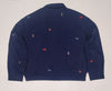 Nwt Polo Ralph Lauren Nautical Allover Embroidered Big Oversize Zip Up Jacket