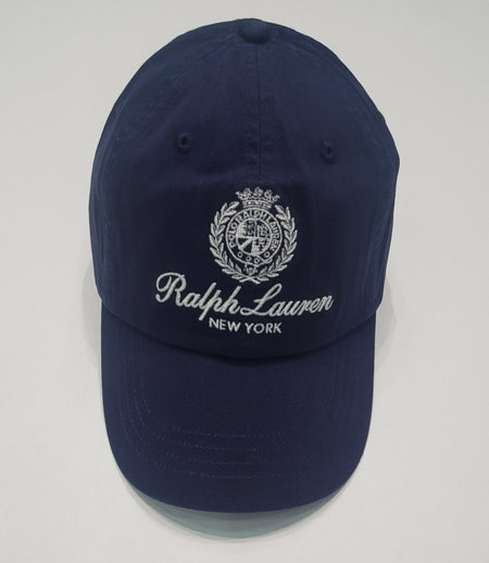 Nwt Polo Ralph Lauren Royal Blue New York Crest Embroidered Adjustable Hat