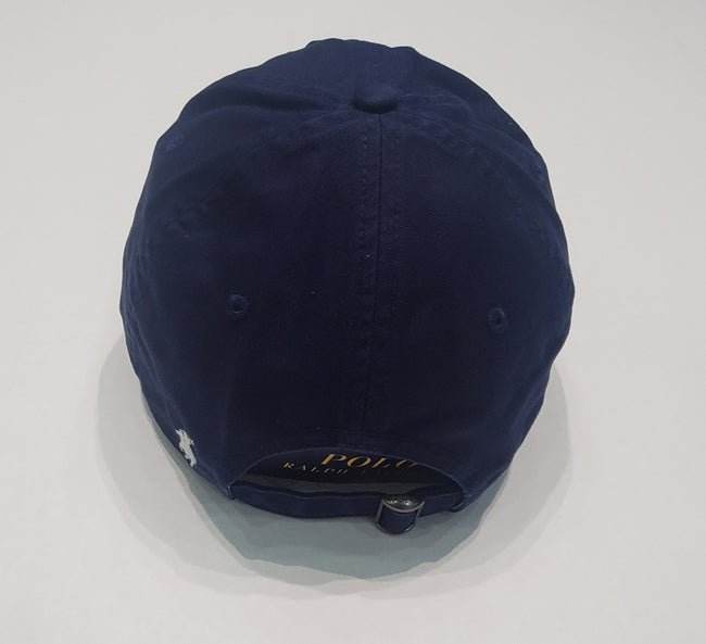 Nwt Polo Ralph Lauren Navy Blue New York Crest Embroidered Adjustable Hat