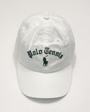 Nwt Polo Ralph Lauren White Polo Tennis Adjustable Strap Back Hat