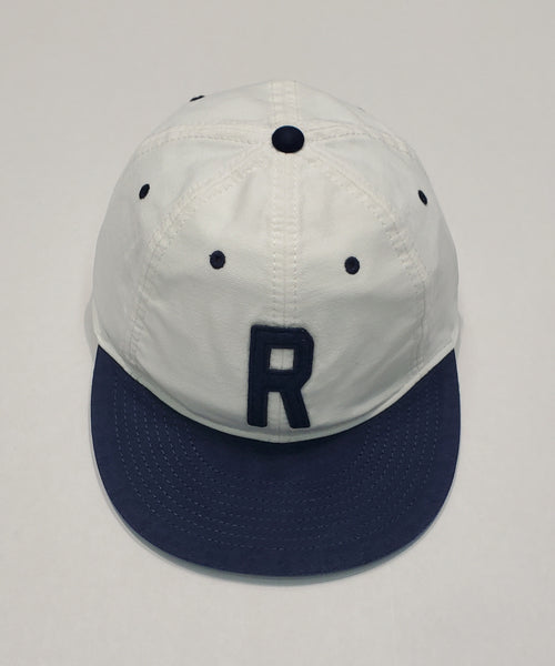 Nwt Polo Ralph Lauren White/Navy  'R'  Adjustable Strap Back Hat