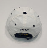 Nwt Polo Ralph Lauren White/Navy  'R'  Adjustable Strap Back Hat