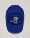 Nwt Polo Ralph Lauren Royal Blue New York Crest Embroidered Adjustable Hat