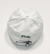White Polo Ralph Lauren adjustable hat with New York crest embroidery, featuring a classic design and branded logo on the front.