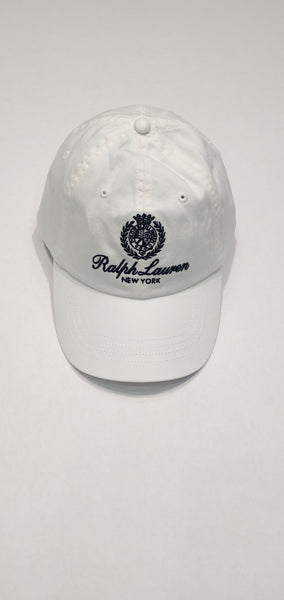 Nwt Polo Ralph Lauren White New York Crest Embroidered Adjustable Hat