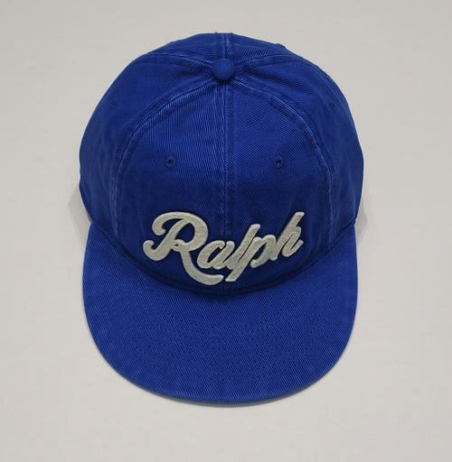 Nwt Polo Ralph Lauren Royal Blue 'Ralph ' Patch Adjustable Strap Back Hat