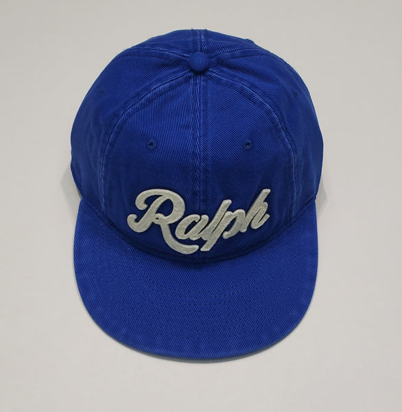 Nwt Polo Ralph Lauren Royal Blue 'Ralph ' Patch Adjustable Strap Back Hat