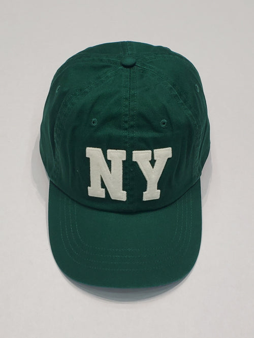 Nwt Polo Ralph Lauren Green NY Adjustable Strap Back Hat