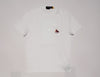 White Polo Ralph Lauren Yacht Club Teddy Bear pocket flag T-shirt, classic fit men's casual tee with printed logo and graphic design.