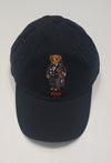 Nwt Polo Ralph Lauren Black Teddy Bear Adjustable Strap Back Hat