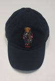 Nwt Polo Ralph Lauren Black Teddy Bear Adjustable Strap Back Hat