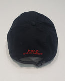 Nwt Polo Ralph Lauren Black Teddy Bear Adjustable Strap Back Hat