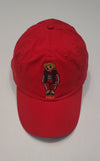 Nwt Polo Ralph Lauren Red Teddy Bear Adjustable Strap Back Hat