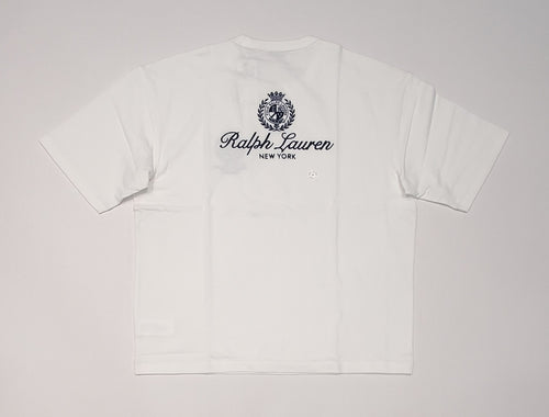 Nwt Polo Ralph Lauren White Crest New York Classic Fit Tee