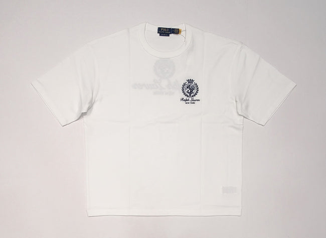 Nwt Polo Ralph Lauren White Crest New York Classic Fit Tee