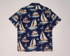 Nwt Polo Ralph Lauren Navy Nautical Sailing Classic Fit Camp Shirt
