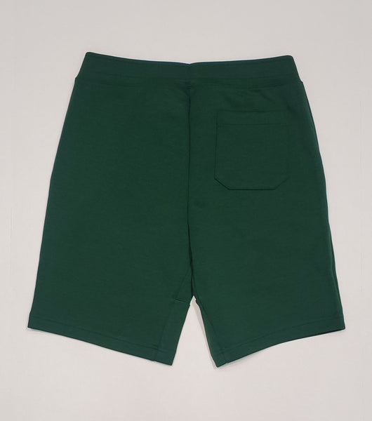 Polo Ralph Lauren green and white small pony double-knit shorts, casual summer shorts for men or women.
