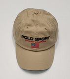 Nwt Polo Sport Spellout Khaki  Adjustable Strap Back Hat