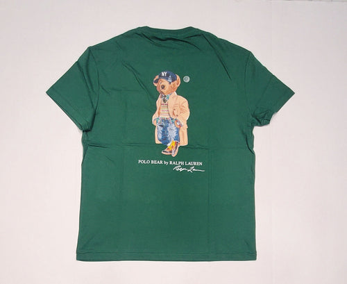 Nwt Polo Ralph Lauren Green NY Preppy Teddy BEAR Classic Fit Tee