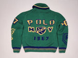 Nwt Polo Ralph Lauren Green RLP  NY 1967 Wool Zip Up Sweater