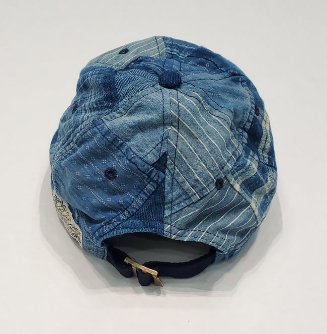 Nwt Polo Ralph Lauren Indigo Patchwork Adjustable Hat