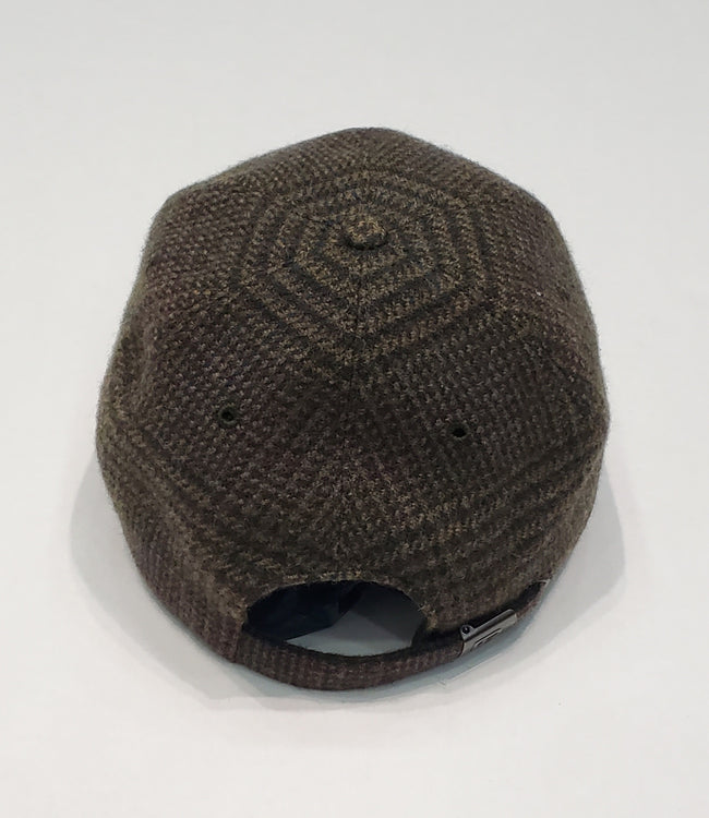 Nwt Polo Ralph Lauren Goodwood Motor Sport Cashmere-Wool  Tweed Plaid  Brown Suede Hat