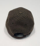 Nwt Polo Ralph Lauren Goodwood Motor Sport Cashmere-Wool  Tweed Plaid  Brown Suede Hat