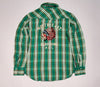 Nwt Polo Ralph Lauren Green Plaid Indian Head Button uP