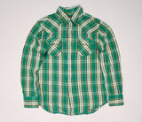 Nwt Polo Ralph Lauren Green Plaid Indian Head Button uP