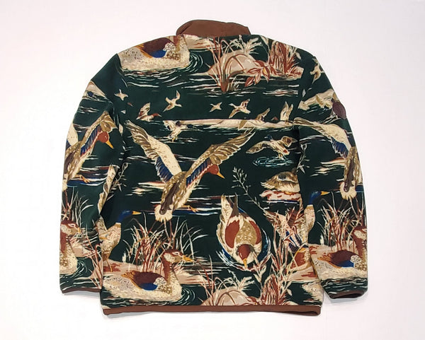 Nwt Polo Ralph Lauren Scenic Duck Pond Fleece Mock Fleece Pullover